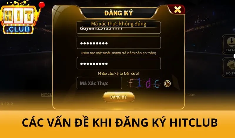 Các vấn đề liên quan khi đăng ký Hitclub
