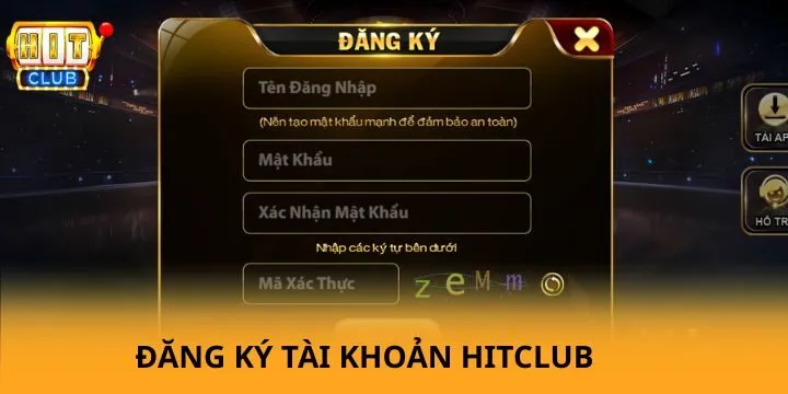 Hướng dẫn mở tài khoản trở thành người chơi chính thức Hitclub