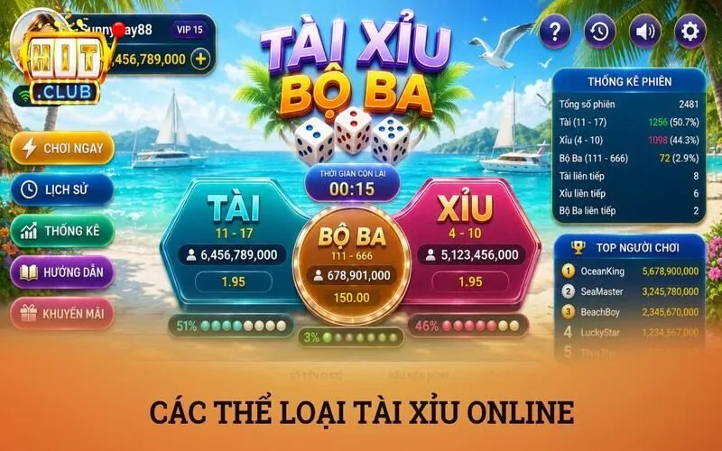Tài xỉu online là gì? Những điều cần biết về hình thức giải trí trực tuyến 3 Các thể loại tài xỉu online được ưa chuộng hiện nay