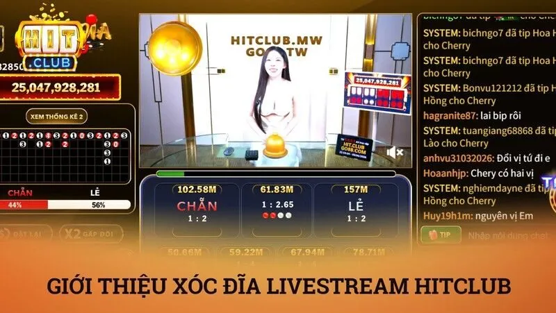 Giới thiệu về trò chơi xóc đĩa livestream Hitclub