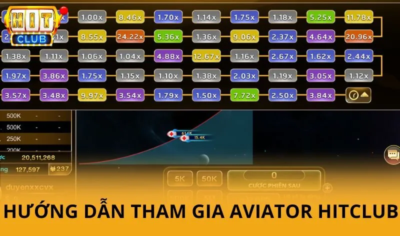 Hướng dẫn tham gia Aviator Hitclub