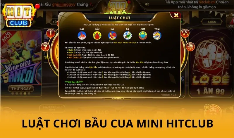 Bầu cua mini hitclub - Sòng cược đơn giản nhưng kiếm tiền cực đã 2 Bầu Cua Mini HitClub Là Gì?