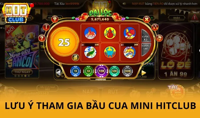 Bầu cua mini hitclub - Sòng cược đơn giản nhưng kiếm tiền cực đã 5 Một số lưu ý khi tham gia bầu cua mini Hitclub